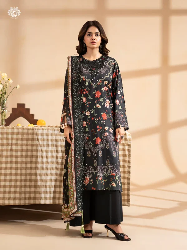 Premium RAYA by Gull Jee Summer’26 – 3PC LAWN SUITE | GRAY2601A3