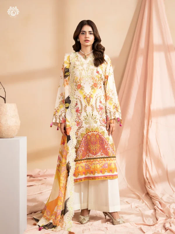 Premium RAYA by Gull Jee Summer’26 – 3PC LAWN SUITE | GRAY2601A8