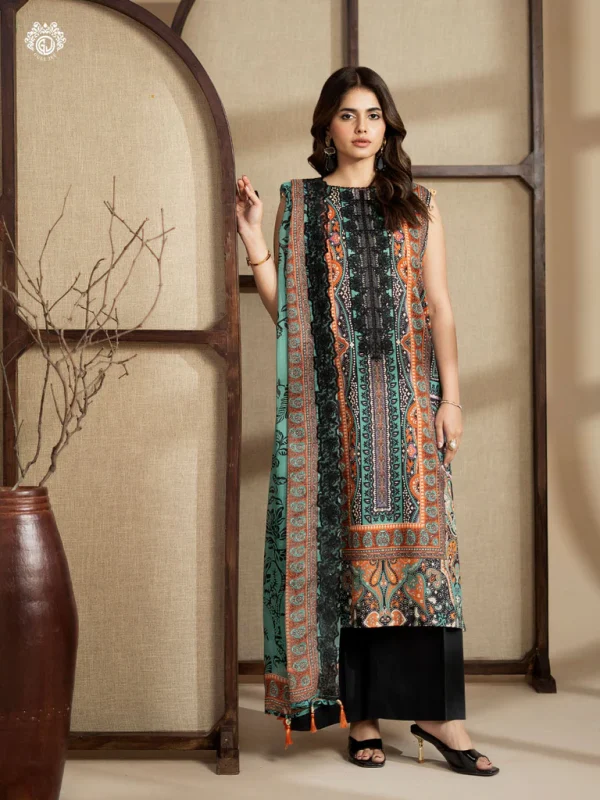 Premium RAYA by Gull Jee Summer’26 – 3PC LAWN SUITE | GRAY2601A9